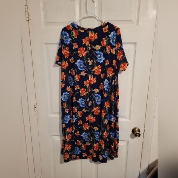 Honey & Lace blue and red floral dress - Picture 3 of 4